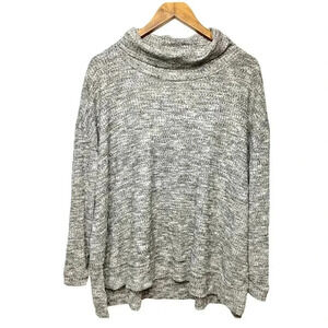 Everleigh Black Waffle Knit Light Fuzzy Top Women’s Sz Small Blogger